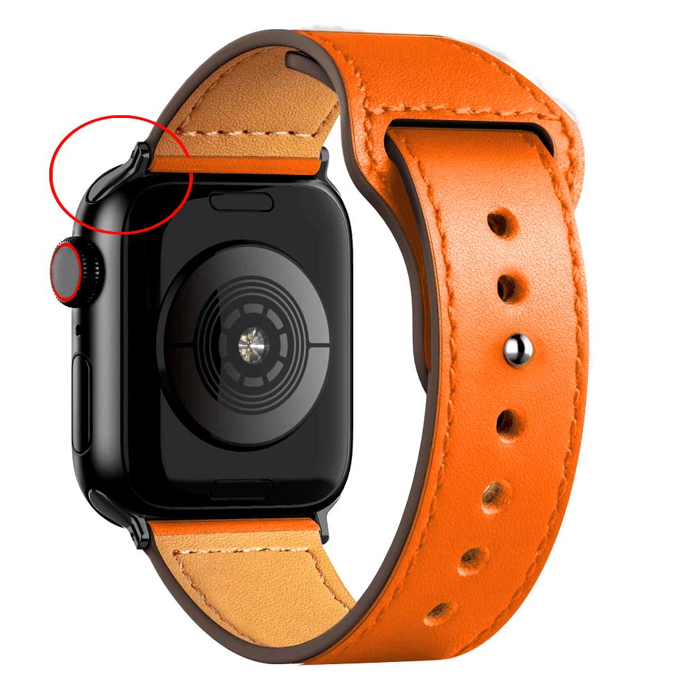 Leather strap For Apple watch band 44mm 45mm 49mm 40mm 42mm 46mm wristband correa bracelet iWatch series 8 9 10 11 SE 7 Ultra 3