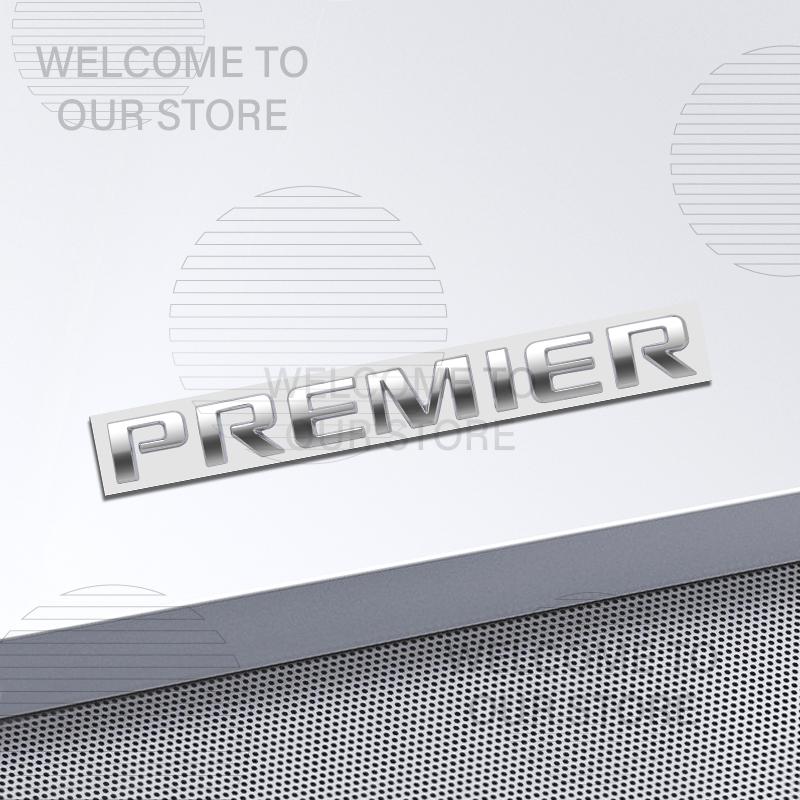 AABHB1 Car Decor Metal Premier Letter Emblem 3D Sticker For Chevrolet Blazer Equinox Trailblazer Malibu Traverse Tail Rear Trunk Decals