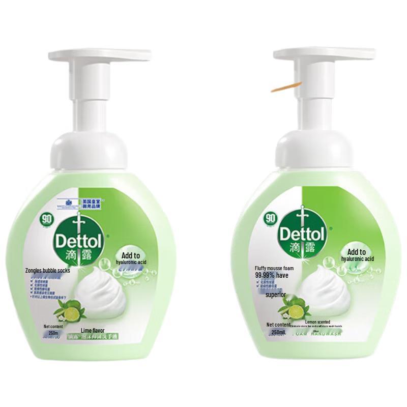 Dettol Пенное мыло для рук с ароматом лайма (2 x 250 мл)
