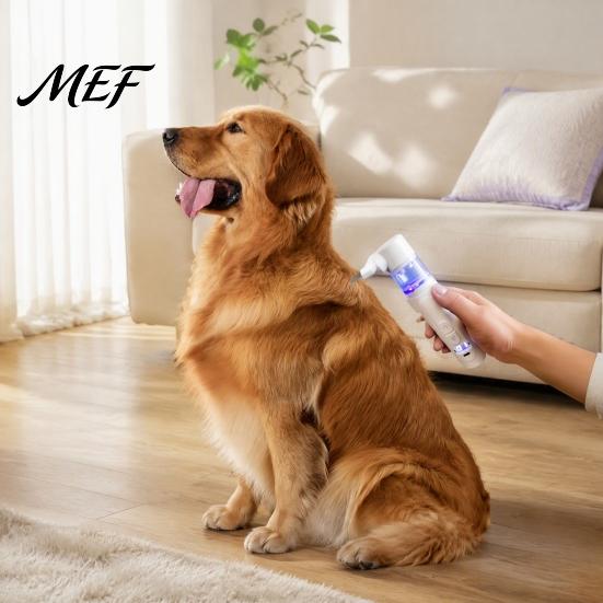 Dog Hair Remover Brush Electric Pet Flea Comb, Grooming with Suction, 3-in-1 Rechargeable Cat Small Collector Tool 360 Degree Rotating