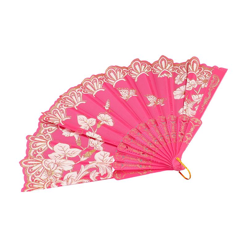 Printed Pattern Dance Party Show Folding Fans Performance Props Decoration Chinese Style Art Craft Gift