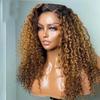 Front lace wig, orange female medium length, fluffy natural fashion full hair set in stock.