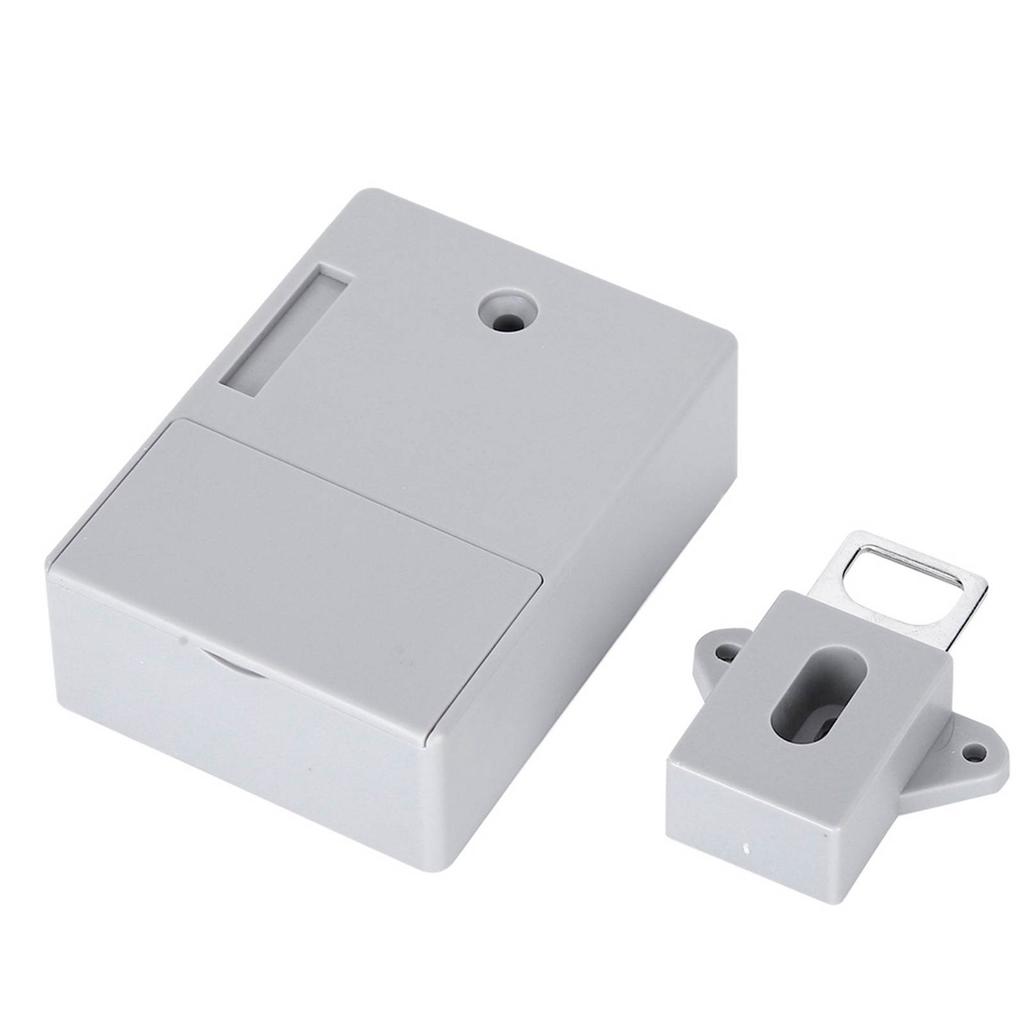 125KHz Smart Cabinet Lock Electronic RFID Card Opening No Drill for Wardrobe Sauna LockerGray