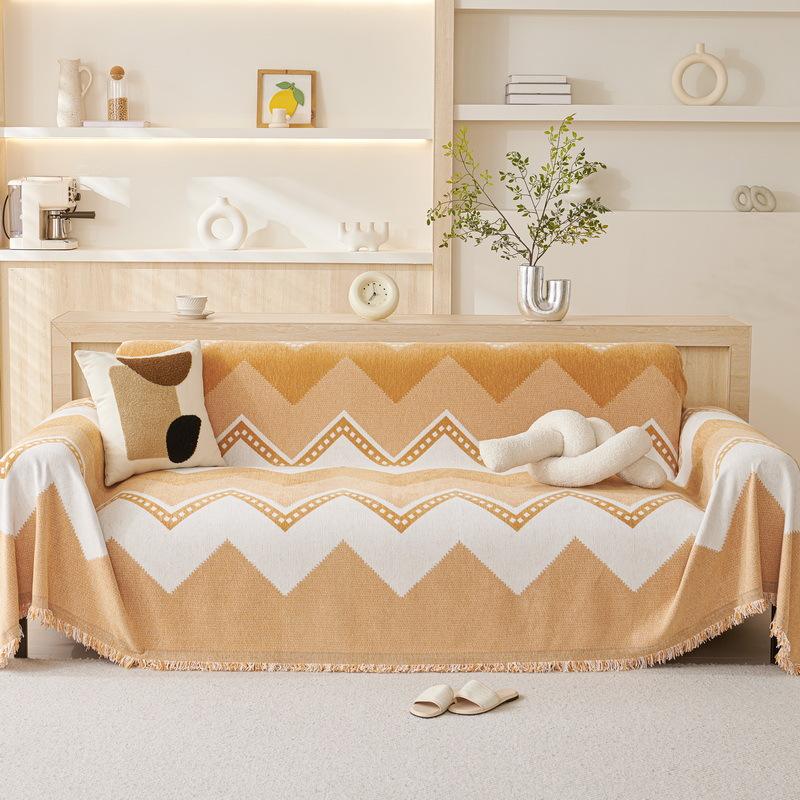 Nordic Sofa Cover Cloth Four Seasons Universal Chenille High Sense All-Inclusive a Whole Anti-Scratching Cover Full Cover Towel Blanket