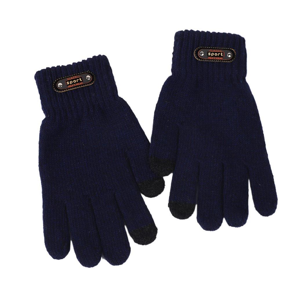 Single/Double-layer Cold-proof Gloves Thick Warm Touch Screen Glove Men's Winter Gloves  Outdoor