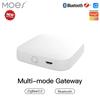 Многорежимный умный шлюз MOES ZigBee WiFi Bluetooth Mesh Хаб Работает с приложением Tuya Smart Голосовое управление через Alexa Google Home