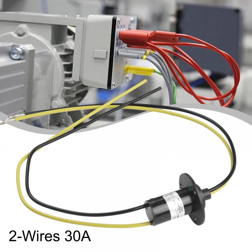 Conductive Slip Ring 2-wire 30A Power Slip Ring 22mm Diameter