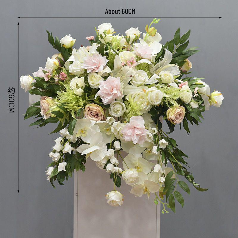 Luxury Business Podium Stand with Artificial Flower Decoration: Perfect for Speeches or Kindergarten Events