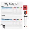 Inkdotpot Magnetic Whiteboard My Weekly Chart Chore Chart For Refrigerator - Dry Erase Behavior Chart For Kids