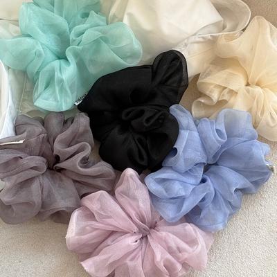 Большая широкая эластичная резинка для волос, резинка-скранчи, аксессуары для женщин, девушки, корейский k-pop, сладости, ведущая мода, популярные новинки, головной убор