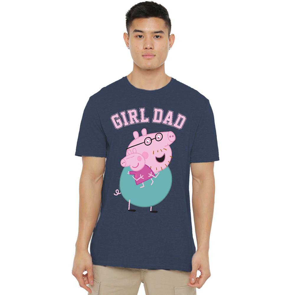 Peppa Pig Tv Daddy Pig Girl Dad Unisex T-Shirt S-3XL Heather Navy