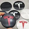Автомобильные наклейки Tesla 20 шт. 56 мм Автомобильные эмблемы Наклейки на центральные колпачки ступиц для Tesla Model S Model 3 2024 Model Y X Защитные накладки на центр колеса