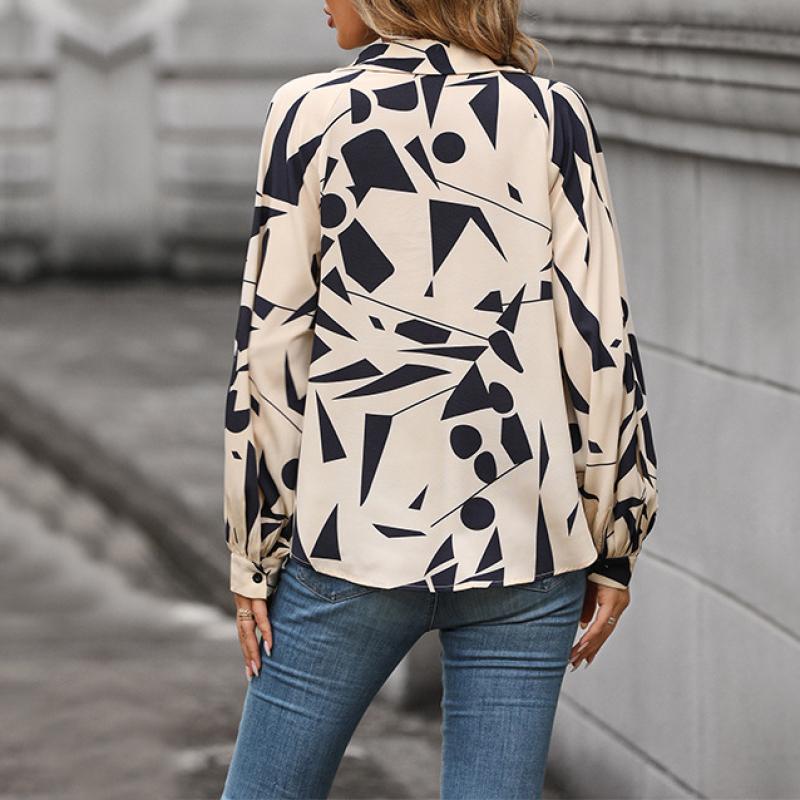 Весенняя новая женская рубашка с длинным рукавом с принтом, одежда в корейском стиле, блузка, женские топы