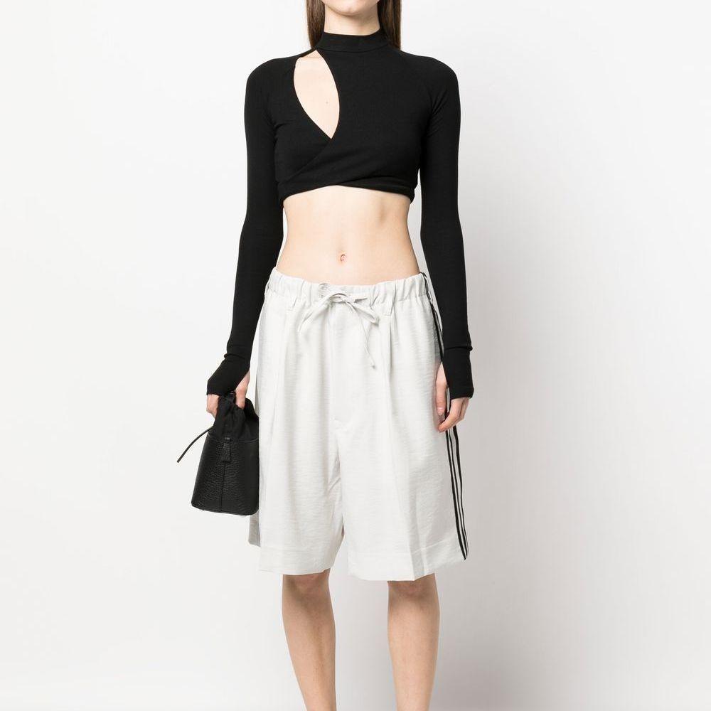 Y-3 Casual Shorts Unisex Light Gray Moderate IA1665