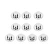10pcs Watch Dial Dot Luminous Decorative Part Repair Kit Watch Luminous Beads for Night Silver
