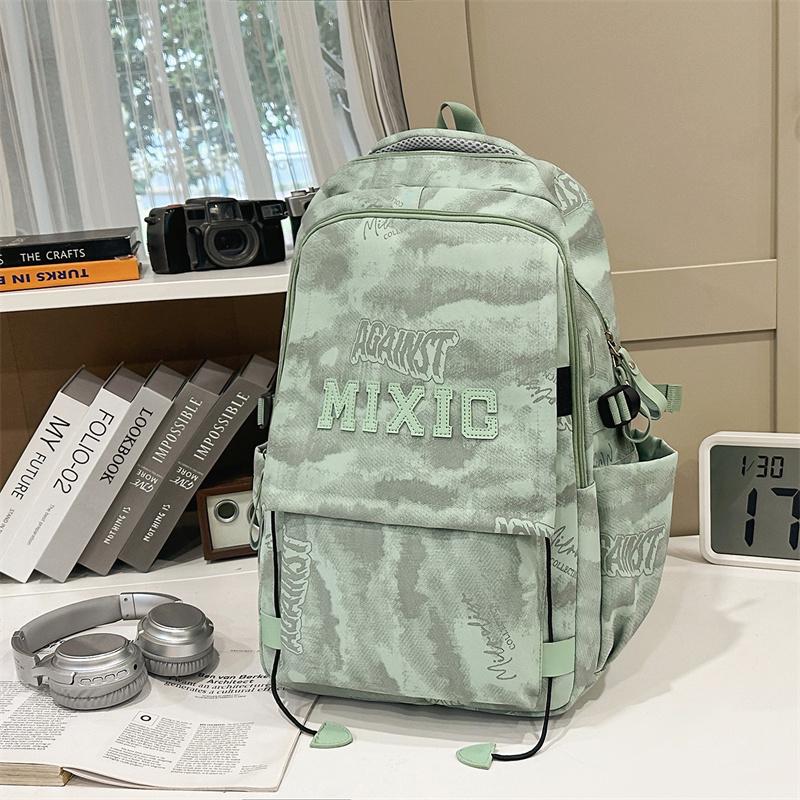 Рюкзак для ученика средней школы, граффити, мужской