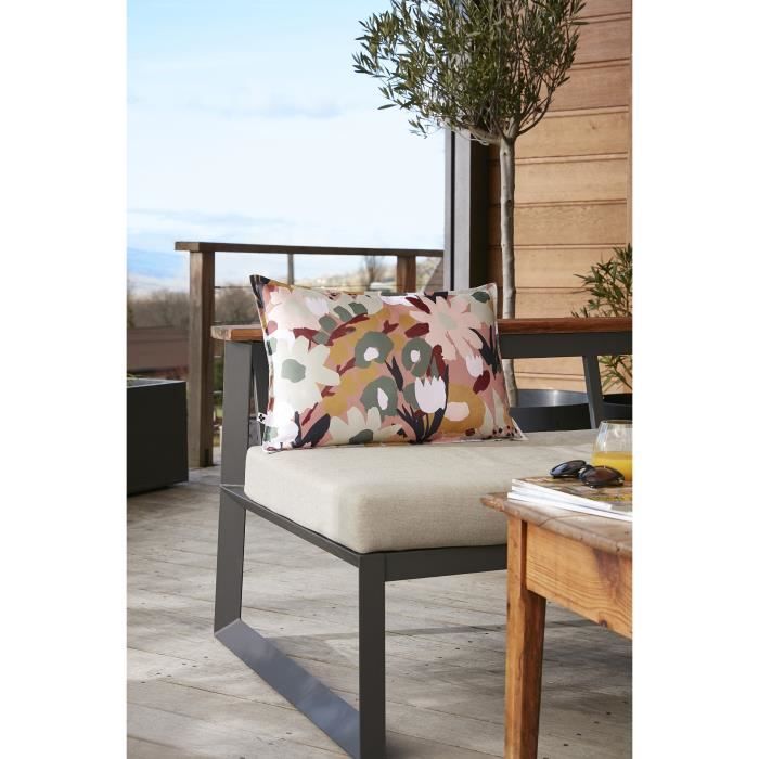 Housse de coussin - Leane - 40 x 60 cm - Déperlant - Anti UV - Polyester 100%