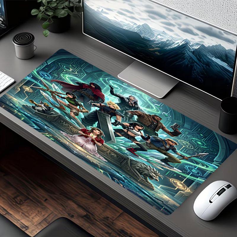 Final Fantasy Print Mouse Pad, for Keyboard Pad Laptop PC Mat for Office Home Use, Desk Decor, Perfect Birthday Gift for Gamers