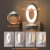 Creative Rotating Remote Control LED Night Light Plug-In Soft Light Eye Protection Sleep Atmosphere Bedroom Bedside Lamp