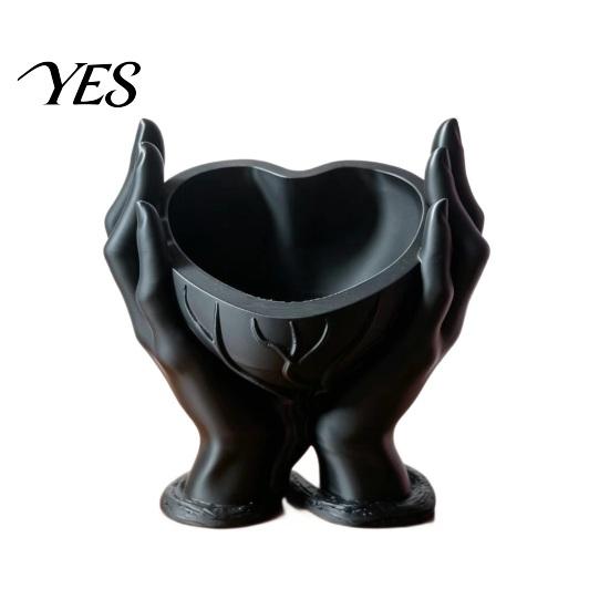 Decorative Storage Container Hands Holder, Creative Heart-Shaped Desktop Organizer, Multi-Purpose Jewelry Multi-purpose Solution Tray And Key