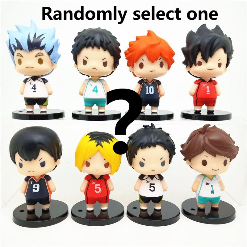 Высококачественный набор из 8 шт. ПВХ фигурок Аниме Хюга Сёё Кагэяма Тобио Q-версия Мультяшная модель Игрушка для детей Коллекци