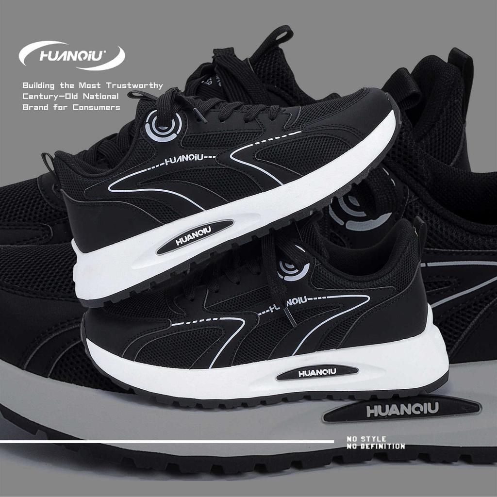 Global Casual Dad Shoes Men's ZHQ1232 Summer Black Men's Shoes Versatile Platform Mesh Breathable Sneakers