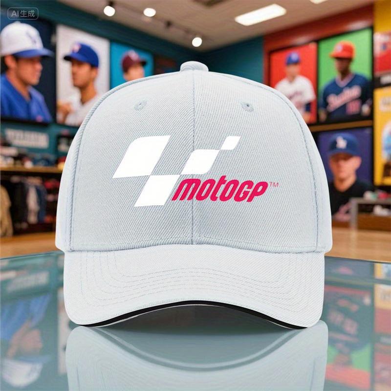 1 шт. 2025 ЛетоОсень Новая Унисекс Легкая Бейсболка с Принтом MotoGP Наружная Дышащая Черная Кепка-Козырек для Вечеринок
