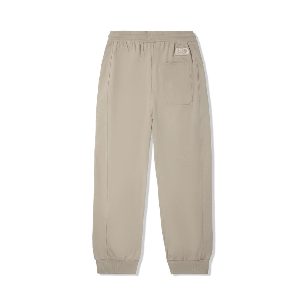 Li Ning X Jackie Chan Collaboration Kung Fu Series Casual Simple Solid Color Tapered Knit Sports Pants Men Bottoms Brown AKLV151-4