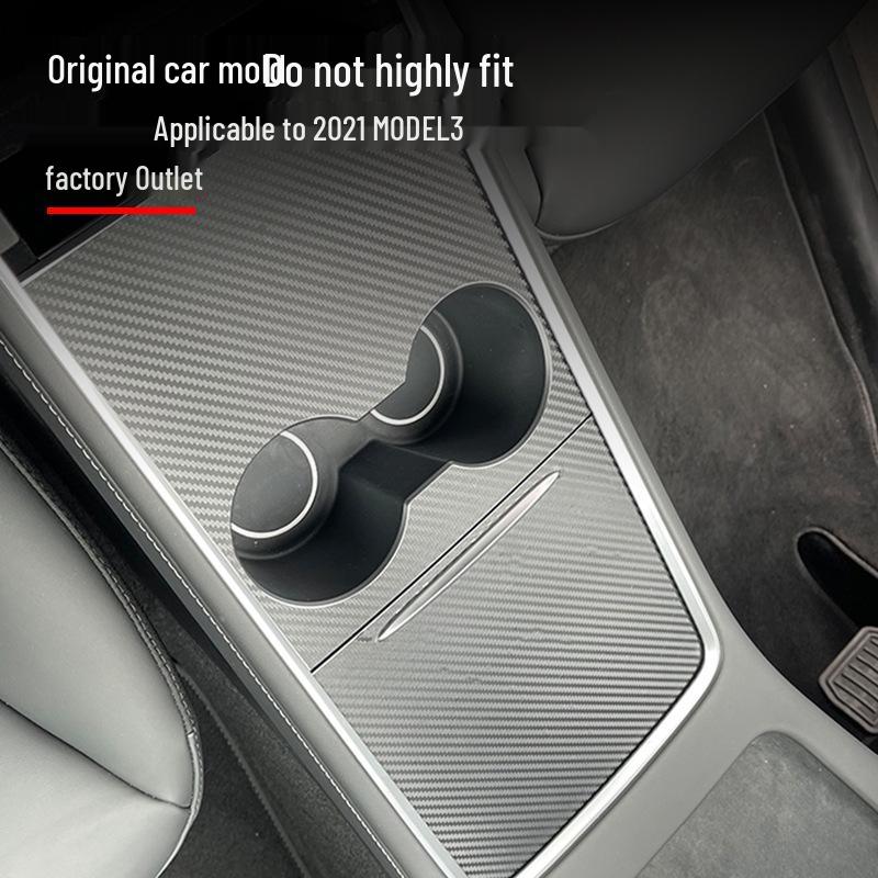 Наклейка-пленка на панель консоли Tesla Model 3/Y - Обновленный дизайн