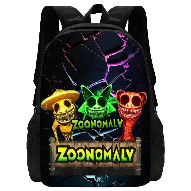 Cute Zoonomaly School Backpack With Fun Prints For Boys And Girls 15 Inch