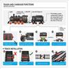 Retro Electric Train Set: Nostalgic High-Speed Rail Station Model for Kids