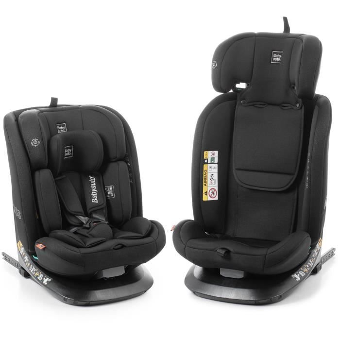 Автокресло - BABYAUTO - ACROSS - Группа 0/1/2/3 - 40 / 150 см - I-Size - Isofix - Поворотное - Наклонное - Вкладыш - Черный