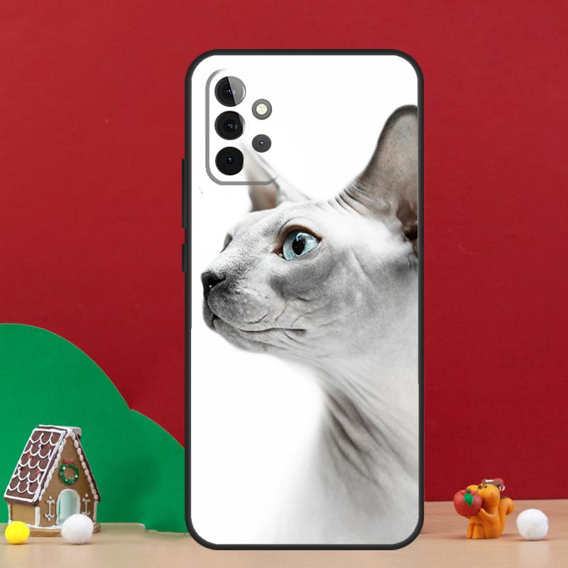 Sphynx Cat Case For Samsung Galaxy A17 A06 A16 A56 A36 A54 A34 A14 A52 A32 A13 A23 A33 A53 A15 A35 A55