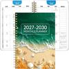 Beach Theme Cover 2027-2030 Monthly Calendar A5 Multi-Year Agenda Notepad  Office