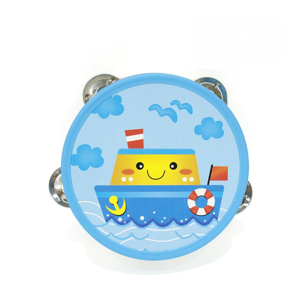 Shaker Hand Held Drum Cartoon Mini Tambourine Durable Percussion Instrument Toddlers