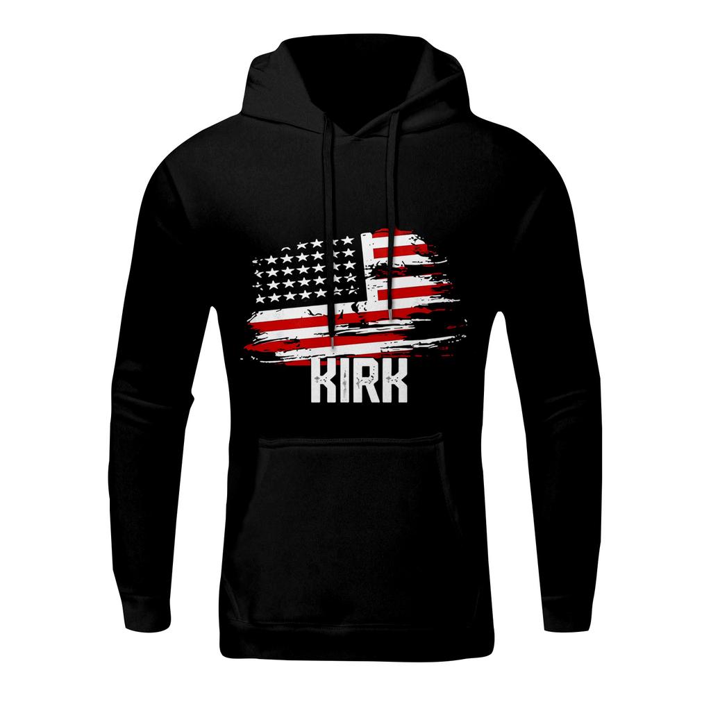 Casual Letter Print Men's Loose Hoodie