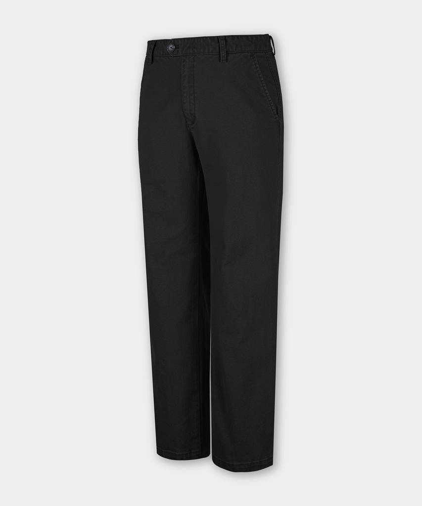 BIRBANTE Хлопковые брюки чинос со спандексом, garment-washed - Черный