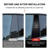 AABIG1 Car Center Pillar Badge Anti-scratch Protector Films Stickers For Mercedes Benz C200 C300 A160 180 B200 W108 W124 W126 E Class