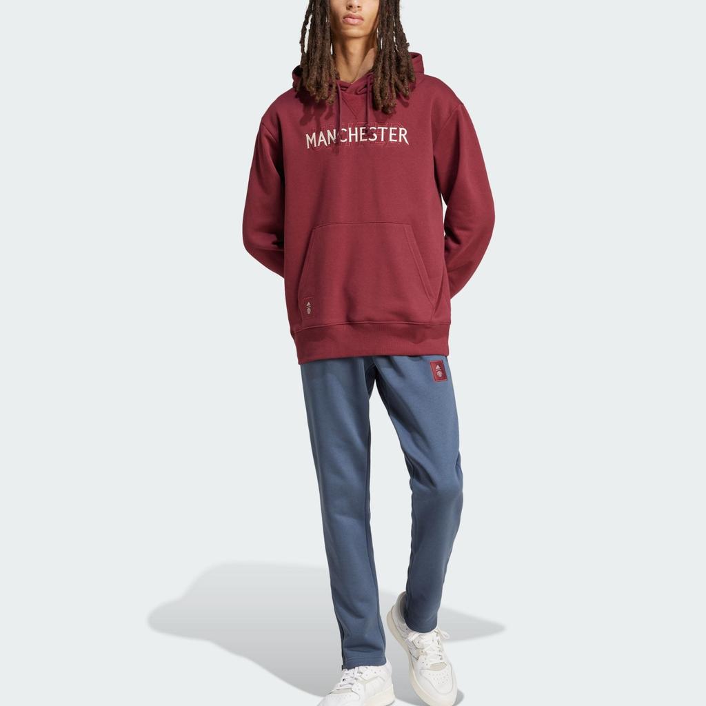 Adidas Сезонная толстовка с капюшоном Shadow Red для мужчин в уличном стиле IT4174