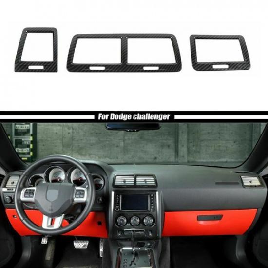 Накладка на вентиляционное отверстие кондиционера из углеродного волокна для Dodge Challenger 2009-2014