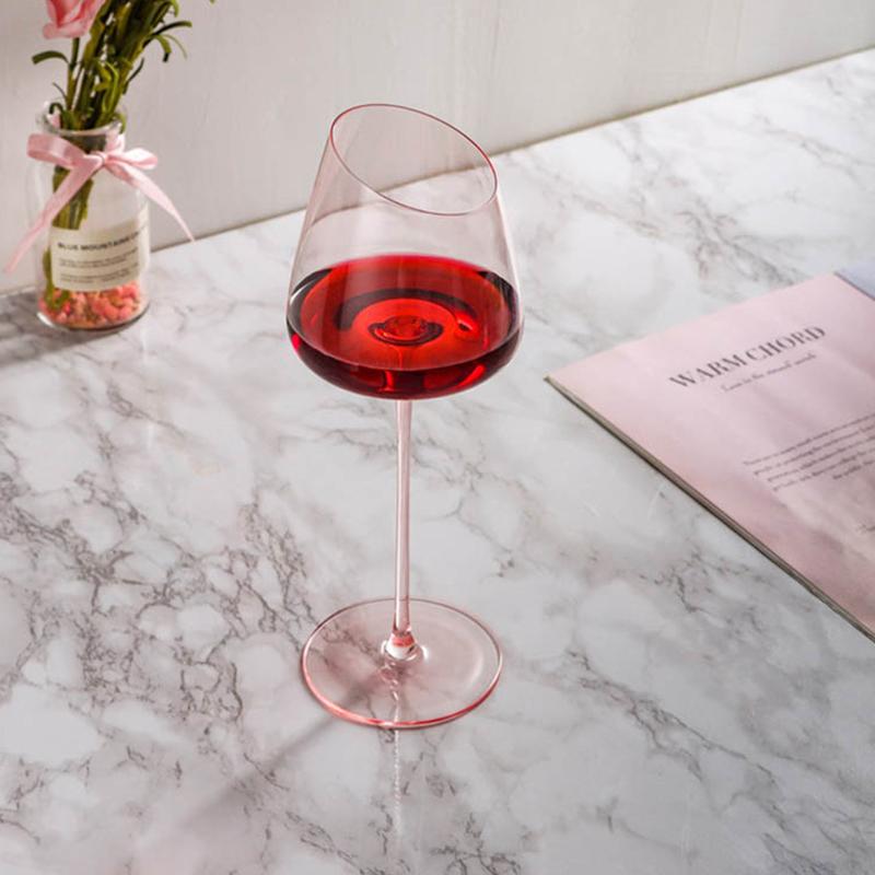 2 Pieces Wine Glass Handmade Red Wine Glass Art Big Belly Tasting Cup Ultra-Thin Crystal Burgundy Bordeaux Goblet Glass Glasses