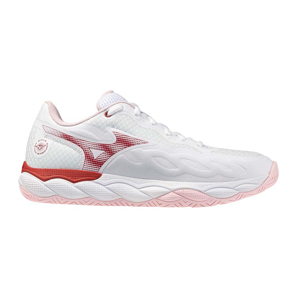 Mizuno WAVE ENFORCE COURT Теннисные кроссовки Унисекс Низкие Белый/Розовый 61GA243362
