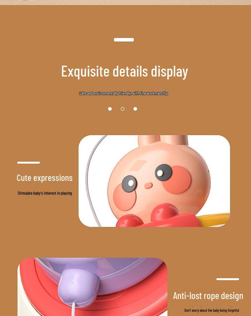 Busy Grabbing Ball: Tactile Rattle Toy for Infant and Toddler Hand Movement and Concentration Training