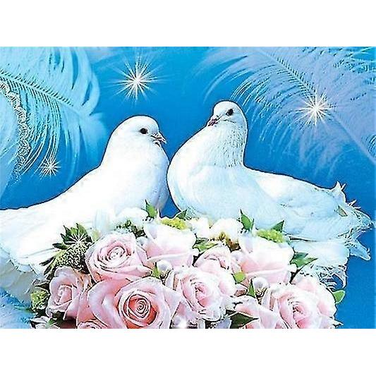 New Pigeon Lover 5d Diy Full Drill Diamond Painting Family Animals Embroidery&cross Stitch Rhinestone Mosaic Painting Home Decor Funhome