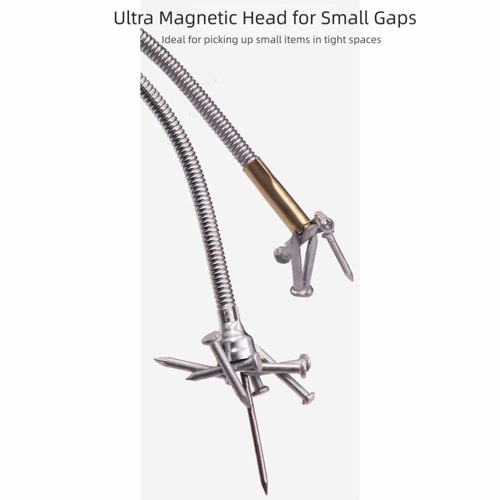 Powerful Flexible Magnetic Pickup Tool Foldable Magnet Grabber Metal Suction Bar Automotive Repair