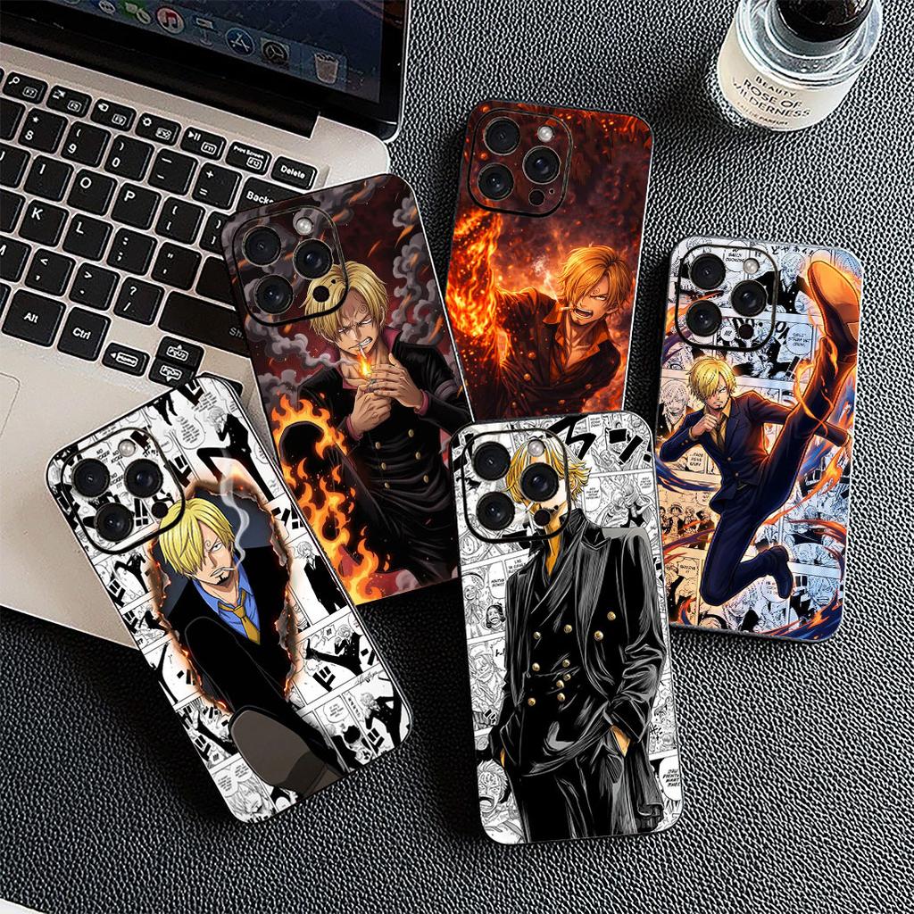 Чехол для Apple iPhone 17 Pro XS Max Air 6 7 8 Plus 5 + SE 2022 SE2 16E 8+ Чехол для телефона с обоями Санджи One Piece Луффи
