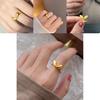 Стильное этническое кольцо с кроличьими ушками, премиальный аксессуар с золотым покрытием из латуни, мода