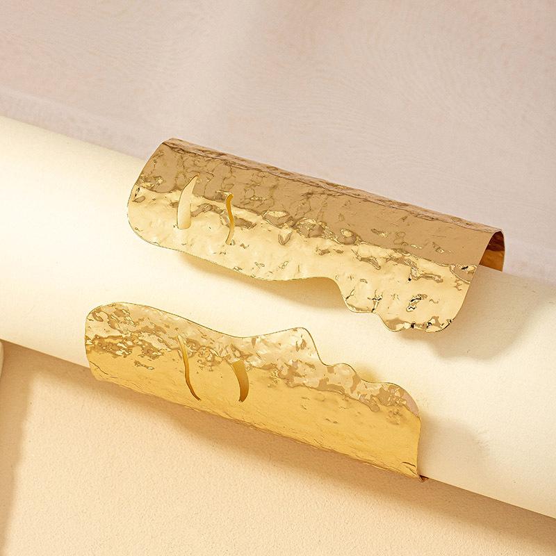 Модные преувеличенные панк-металлические браслеты-манжеты для женщин и мужчин, браслеты с широким отверстием, ювелирные изделия для вечеринок