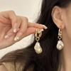 Серьги с жемчужными цветами, французские лесные серьги высокого класса, легкие роскошные старинные серьги для женщин