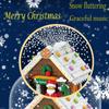 Christmas House Building Blocks Music Box with LED Lighting Compatible Building Blocks Small Particle Toys Children's Christmas Gifts